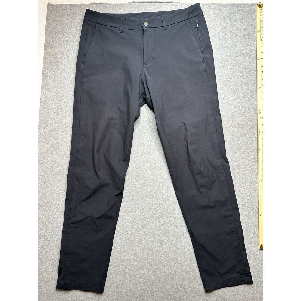 Lululemon Commission Pants‎ Men's 34x30 Black Slim Fit Casual Stretch